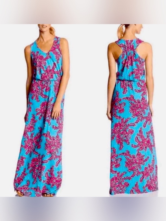 Lilly Pulitzer Dresses & Skirts - Lilly Pulitzer Mills Maxi Dress  Searulean Blue Rhode Island Reef Medium